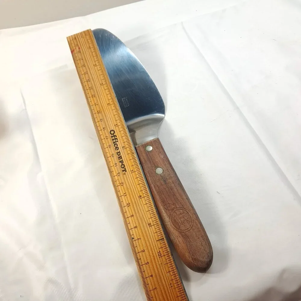 Dexter Poppin Fresh Pies Server Stainless Steel Restaurant Wooden Handle Vintage